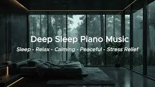 Peaceful Piano Music With Rain Sounds | Deep Sleep, Relaxation, Insomnia Relief