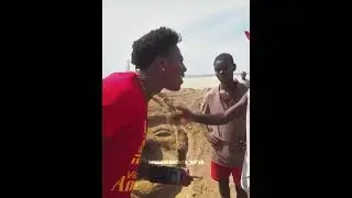 African Fan Paints iShowSpeed&rsquo;s Face Using Sand⚡🔥 #iShowSpeed #SpeedIRL #SpeedShorts #fan #edit