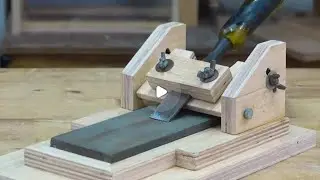 Sharpen Chisel Like a Pro! DIY Jig for Razor Sharp Edges | Hand Plane & Chisel Sharpening Hack