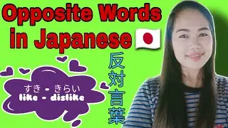 Japanese  Most Common Opposite Adjectives