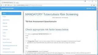 UPDATED FOR 2019! Immunization History/Tuberculosis(TB) Risk Screening Compliance Overview