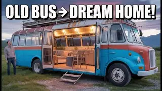 OLD BUS Makeover Gone EPIC! Full DIY Conversion&rdquo;