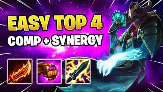 This Comp will always give you a top 4! #tft