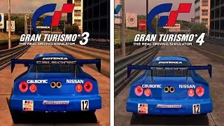 Gran Turismo 3 vs Gran Turismo 4 | Nissan CALSONIC Skyline | PCSX2 Comparison