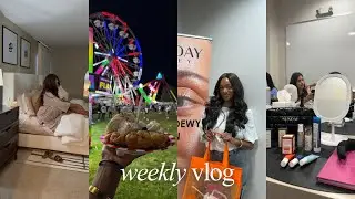 VLOG | balancing a 9-5 + content creation, Chicago events, new hair vendor, new bodycare products 