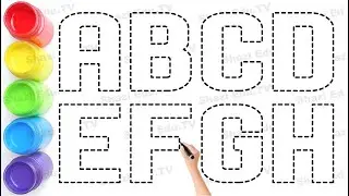 Learn ABCDEFGH- Kids Tracing & Coloring Fun