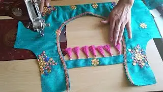 Model Blouse Back Nack Cutting and stitching 2020 /Tassels Blouse Back Nack design making