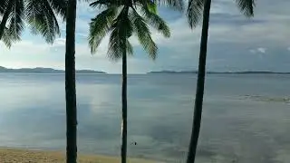Coconut Beach, Port Barton, Palawan 🌴 4k Drone Shots