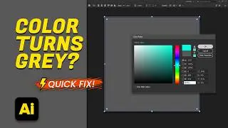 Can&rsquo;t Change Object Color in Illustrator &mdash; It Turns Grey [QUICK TUTORIAL]