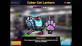 I got Cyber Cat Lantern! (Pixel gun 3D)