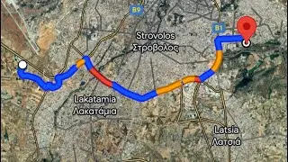 Nicosia Road Trip (2024/08/29),  from Aglantzia to Nicosia Mall, Cyprus