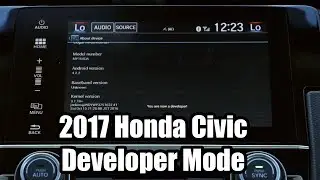 Enable Developer Mode on 2017 Honda Civic