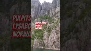 PULPIT ROCK FROM LYSABOTN FJORD #pulpitrock, #preikestolen #lysabotn, #lysabotnfjord, #norway