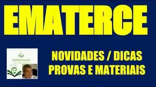 CONCURSO EMATERCE NOVIDADES PROVAS DICAS MATERIAIS CONCURSO P&Uacute;BLICO EMATER CEAR&Aacute;