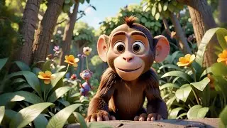 Max Monkey Kicks the Ball | Playful Monkey Song for Kids | Educational and Kids Songs