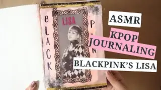 ASMR Kpop Journal with me | Blackpink Lisa #journaling #kpop #blackpink