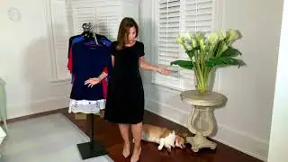 Susan Graver Liquid Knit Cap Sleeve Dress on QVC