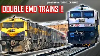DOUBLE EMD TRAINS !! GT46PAC, GT46MAC | WDP 4, WDG 4 | Notched Up Diesels