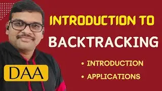 38-Backtracking Explained | Introduction, Applications & State Space Tree | DAA