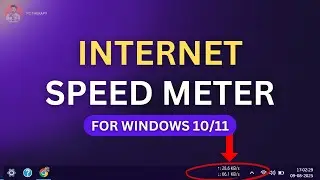 How to Show Internet Speed on Taskbar in Windows 10/11 | Easy Speed Meter Install