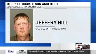 VIDEO: Colleton County clerk of court&rsquo;s son arrested on wiretapping charge