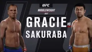 EA Sports UFC 2 - Royce Gracie vs Kazushi Sakuraba | Gameplay (HD) [1080p60FPS]