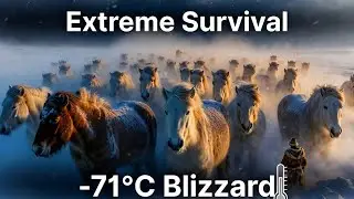 Extreme Survival: Yakut Horses Endure -71&deg;C Blizzard with Ingenious Steam Dome