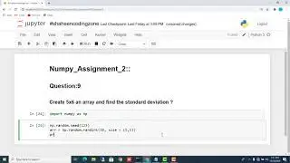 Find the standard deviation | Python Tutorial For Beginners | 