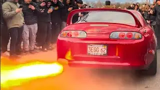 AK-47 TOYOTA SUPRA MK IV RAW EXHAUST SOUNDS FLAMES & BANGS