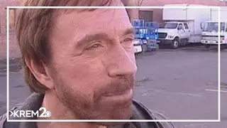 Back to the Archives: Chuck Norris films movie in Spokane