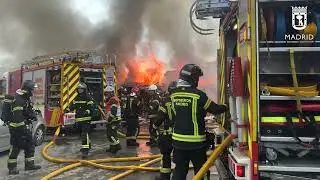Incendio de chabolas en Antonio de Cabezón 
