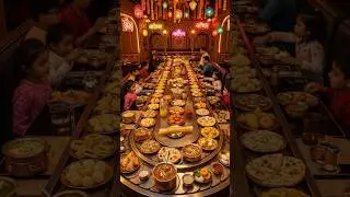 The Royal Indian Conveyor Feast #streetfood #shorts
