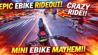 Riding My Strike 60V Mini E-Bike at a CRAZY Bronx Rideout 😳⚡