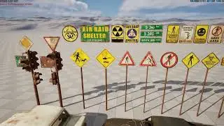 Post Apocalyptic Survival Urban City Props and Road Signs Pack  - UnrealEngine