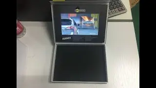 Looking at luxury video brochure box lcd digital promotional box for products presentation