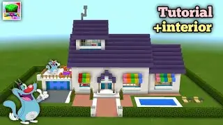 How To Make Oggy House In Lokicraft Easily || Full Tutorial +interior