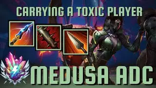 CARRYING A TOXIC PLAYER - Medusa Adc Smite 2 Gameplay