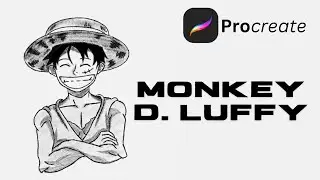 Luffy drawing process 