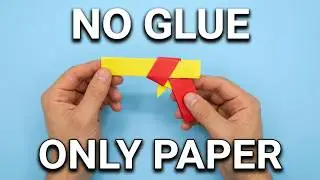 Origami GUN easy no tape no glue | How to make a paper gun without tape or glue that does not shoot