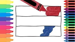 How to Draw Netherlands Flag - Drawing the Dutch Flag - Coloring Pages for kids | Tanimated Toys