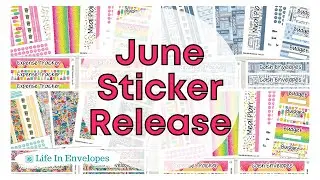 June Sticker Release /  TBM BBP Stickers / EC Stickers / Erin Condren / Universal Planner Stickers