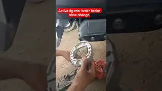 Activa 6g rear brake shoe change #trending #viral #shorts #scooty