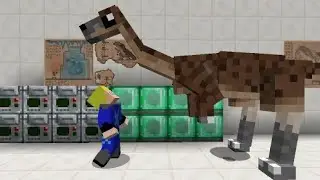 Minecraft: MEU DINOSSAURO FICOU GRAND&Atilde;O! - CRETASSIC CRAFT #3