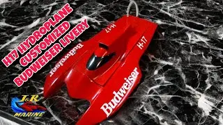 FULLY CUSTOMIZED RC HYDROPLANE BOAT BUDWEISER RC HYDROPLANE 