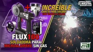 SOLDADORA para Microalambre Tipo Pistola🔺SIN GAS AXT-FLUX100🟪AXTech🟪| DEMOSTRACI&Oacute;N