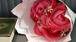 DIY Tissue paper flowers/Easy Craft @allaboutartbypratibha