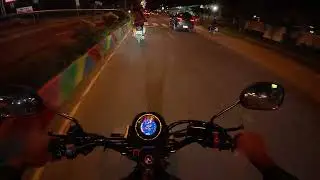 Langhap lang ng sariwang hangin sa gabi. Short ride using YAMAHA XSR 155