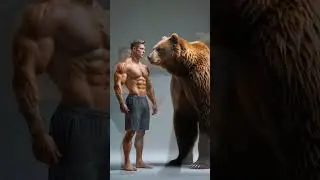 Bear Human Fusion | Epic Hybrid Transformation | man and animal fusion #shorts #ai #shortvideo