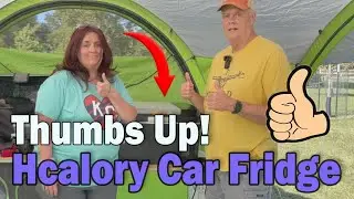 HCalory 12 Volt Car Refrigerator, 30qt Camping/Car Fridge