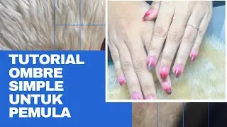 Membuat Nail Art desain OMBRE hanya menggunakan Kuas Brush (display)